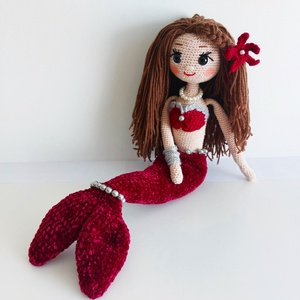 amigurumi baba, sellőlány - Meska.hu