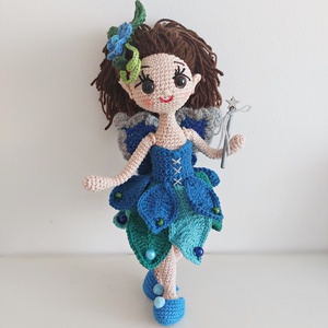 amigurumi tündérlány, Cseppke - játék & sport - plüssállat & játékfigura - ember - Meska.hu