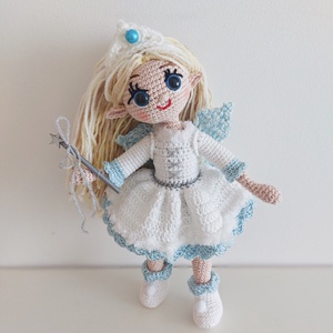 amigurumi tündérlány, Léna - Meska.hu