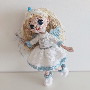 amigurumi tündérlány, Léna - játék & sport - plüssállat & játékfigura - ember - Meska.hu