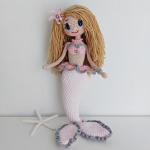 amigurumi sellő - Meska.hu