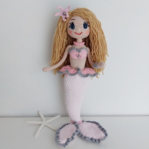 amigurumi sellő - játék & sport - plüssállat & játékfigura - ember - Meska.hu