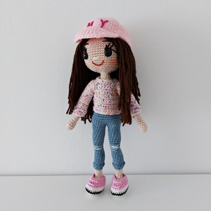 amigurumi Emma baba  - játék & sport - baba & babaház - öltöztethető baba - Meska.hu