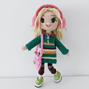 amigurumi Borka baba  - játék & sport - baba & babaház - öltöztethető baba - Meska.hu
