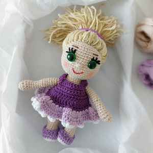 amigurumi HÉDI baba  - játék & sport - baba & babaház - öltöztethető baba - Meska.hu