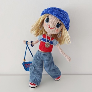 amigurumi Regina baba  - játék & sport - baba & babaház - öltöztethető baba - Meska.hu