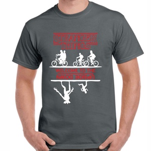 Stranger Things welcome to the upside down férfi póló. Minőségi 100% pamut egyedi férfi póló. - ruha & divat - férfi ruha - póló - Meska.hu