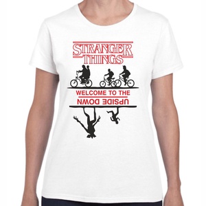 Stranger Things welcome to the upside down női póló. Minőségi 100% pamut egyedi női póló. - ruha & divat - női ruha - póló, felső - Meska.hu