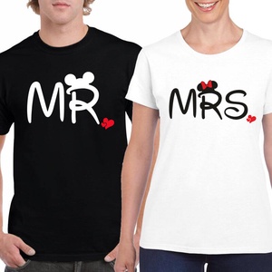 MR és MRS páros póló szett, minőségi 100% pamut egyedi pólók valentin napra, évforulóra. - ruha & divat - páros szett - női-férfi páros szett - Meska.hu