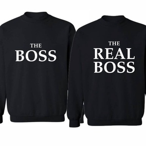 The BOSS and The REAL BOSS páros pulóver szett, minőségi egyedi pulcsik valentin napra, évforulóra., Ruha & Divat, Páros szett, Női-férfi páros szett, , MESKA