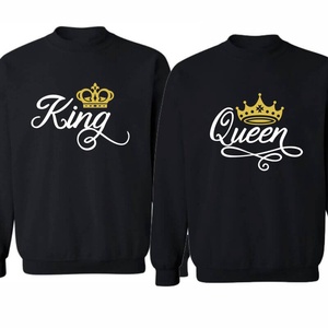 KING and QUEEN koronás páros pulóver szett, minőségi egyedi pulcsik valentin napra, évforulóra., Ruha & Divat, Páros szett, Női-férfi páros szett, , MESKA