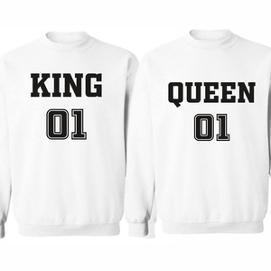 KING and QUEEN number 01  páros pulóver szett, minőségi egyedi pulcsik valentin napra, évforulóra. - ruha & divat - páros szett - női-férfi páros szett - Meska.hu