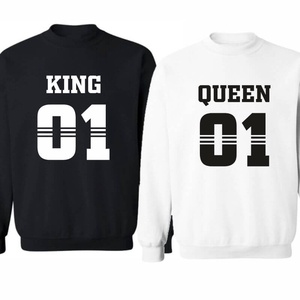 KING and QUEEN 01 stílusos  páros pulóver szett, minőségi egyedi pulcsik valentin napra, évforulóra. - ruha & divat - páros szett - női-férfi páros szett - Meska.hu