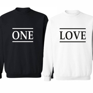 ONE LOVE páros pulóver szett, minőségi egyedi pulcsik valentin napra, évforulóra. - ruha & divat - páros szett - női-férfi páros szett - Meska.hu