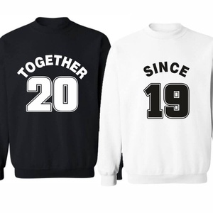 TOGETHER SINCE páros pulóver szett, minőségi egyedi pulcsik valentin napra, évforulóra. - ruha & divat - páros szett - női-férfi páros szett - Meska.hu