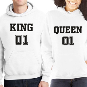 KING and QUEEN number 01  kapucnis pulóver szett. Kapucnis pulcsik valentin napra, évforulóra. Ajándék pároknak., Ruha & Divat, Páros szett, Női-férfi páros szett, , MESKA