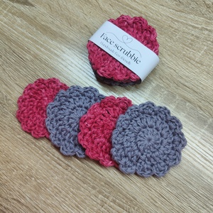 Horgolt arc tisztító korong  újrahasznosítható, környezetbarát szépségápolás  - Meska.hu