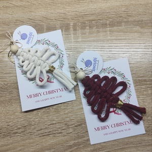 Karácsonyi makrame dísz  - Meska.hu