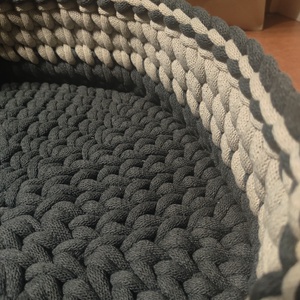 Horgolt kutya- és cica fekhely � 40 cm - otthon & életmód - kisállatoknak - kutyáknak - kutya fekhelyek, házak - Meska.hu