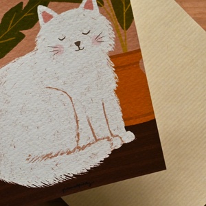 Print - Zen cica - művészet - grafika & illusztráció - egyéb rajzok - Meska.hu