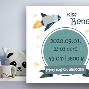 Babaposzter, megszülettem poszter, ajándék babáknak, újszülöt ajándék babaszobába, Otthon & Életmód, Babaszoba, gyerekszoba, Babaszoba kép, Fotó, grafika, rajz, illusztráció, MESKA