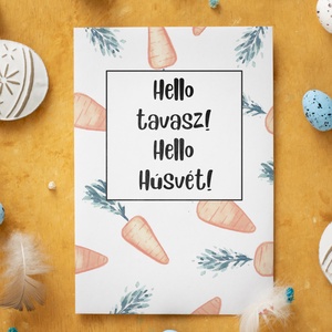 Húsvéti képeslap, üdvözlőlap, Otthon & Lakás, Papír írószer, Képeslap & Levélpapír, Újrahasznosított alapanyagból készült termékek, Fotó, grafika, rajz, illusztráció, Meska