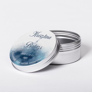 Matrica, esküvői matrica, kör alakú matrica, téli esküvő - esküvő - emlék & ajándék - köszönőajándék - Meska.hu