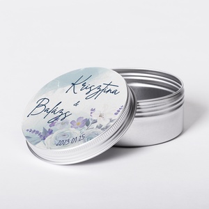 Matrica, esküvői matrica, kör alakú matrica, téli esküvő - esküvő - emlék & ajándék - köszönőajándék - Meska.hu