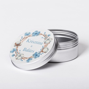 Matrica, esküvői matrica, kör alakú matrica, téli esküvő - esküvő - emlék & ajándék - köszönőajándék - Meska.hu