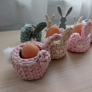 Nyuszis tojástartó (4db/csomag) - otthon & életmód - konyhafelszerelés, tálalás - konyhai dekoráció - konyhai dísz - Meska.hu