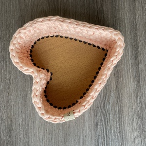 Szív alakú tároló kosár - otthon & életmód - tárolás & rendszerezés - tárolókosár - Meska.hu