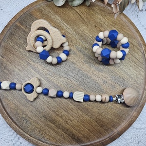 Első ajándékom - Kék autós-Babaváró ajándék Babaköszöntő ajándékbox, Baba - mama, Babalátogató ajándékcsomag, Csomózás, MESKA