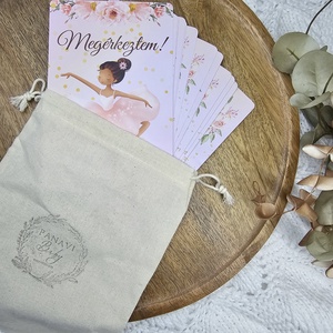 Balerina hónapkártya mérföldkőkártya - baba - mama - babafotózás - baba mérföldkő kártyák - Meska.hu