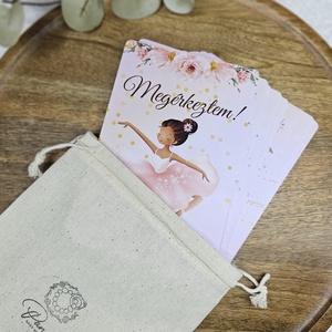 Balerina hónapkártya mérföldkőkártya, Baba - mama, Babafotózás, Baba mérföldkő kártyák, , MESKA