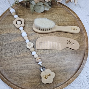 Első Ajándékom Babaköszöntő ajándékbox , Baba - mama, Baba játékok, Cumilánc, Csomózás, Gravírozás, pirográfia, MESKA