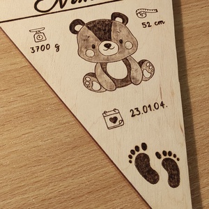 Baby születési adatok tábla - otthon & életmód - babaszoba, gyerekszoba - babaszoba, gyerekszoba - Meska.hu