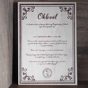 Lánybúcsús oklevél - esküvő - lánybúcsú - Meska.hu