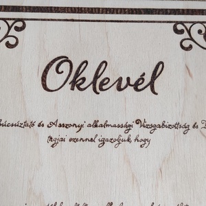 Lánybúcsús oklevél - esküvő - lánybúcsú - Meska.hu