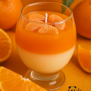 Narancs-desszert gyertya � Pandaura kézműves szójaviasz gyertya - kellékek & szerszámok - vegyes alapanyag - gyertya alapanyag - szójaviasz gyertya alapanyag - Meska.hu