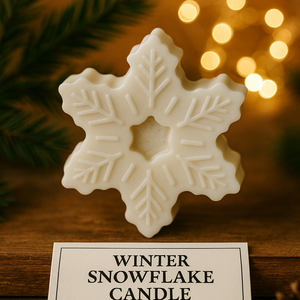 Téli békesség ajándékcsomag � Angyalszárny és Hópehely kézműves gyertya - kellékek & szerszámok - vegyes alapanyag - gyertya alapanyag - szójaviasz gyertya alapanyag - Meska.hu