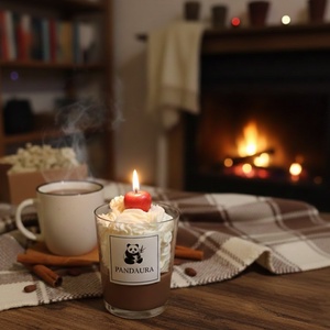 Csokis-Vaníliás Pohárgyertya - Prémium Szójaviasz Desszert Illat - otthon & életmód - gyertya, illat, aroma - gyertya - Meska.hu