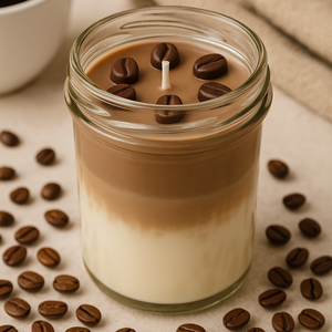 Pandaura Kávé-Vanília Szójaviasz Gyertya - Meska.hu