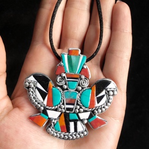 Navajo stílusú sas nyaklánc - ékszer - nyaklánc - medálos nyaklánc - Meska.hu