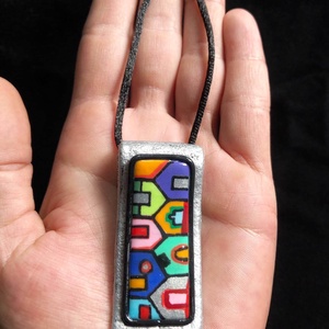 Hundertwasser nyaklánc - ékszer - nyaklánc - medálos nyaklánc - Meska.hu