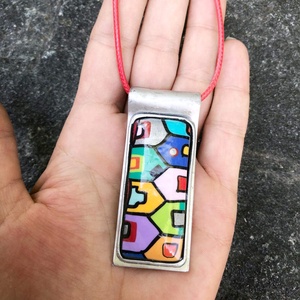 Hundertwasser stílusú ékszerszett - ékszer - ékszerszett - Meska.hu