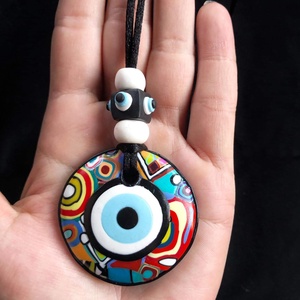  Evil eye nyaklánc (nagy) - ékszer - nyaklánc - medálos nyaklánc - Meska.hu
