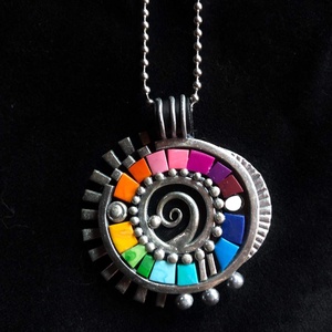 Spirál amulett nyaklánc - Meska.hu