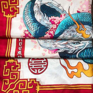 Kézzel festett selyemkendő �Lucky Dragon 90x90cm (pongé 8) - ruha & divat - sál, sapka, kendő - vállkendő - Meska.hu