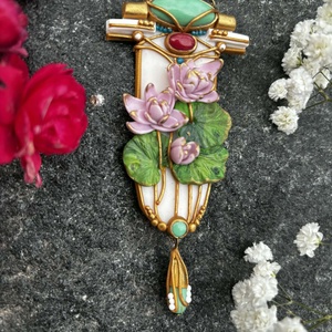 Lily nyaklánc - ékszer - nyaklánc - medálos nyaklánc - Meska.hu