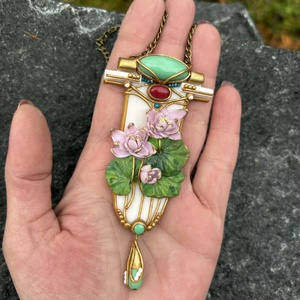 Lily nyaklánc - ékszer - nyaklánc - medálos nyaklánc - Meska.hu